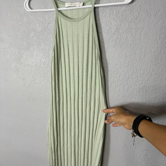 Jonathan Simkhai Standard Megan Rib Knit Maxi Dress in Green - Picture 4 of 8